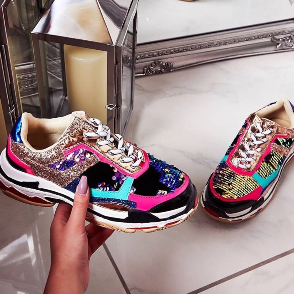 🆕SALE💥Flagship Chunky Multicolor Trainers - Picture 2 of 5